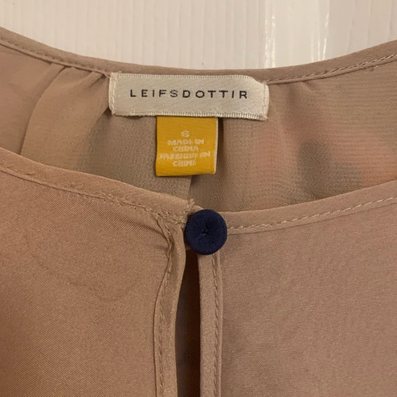 Anthropologie Lefisdottir Ottoman Poppies silk top, 6 - Picture 2 of 7